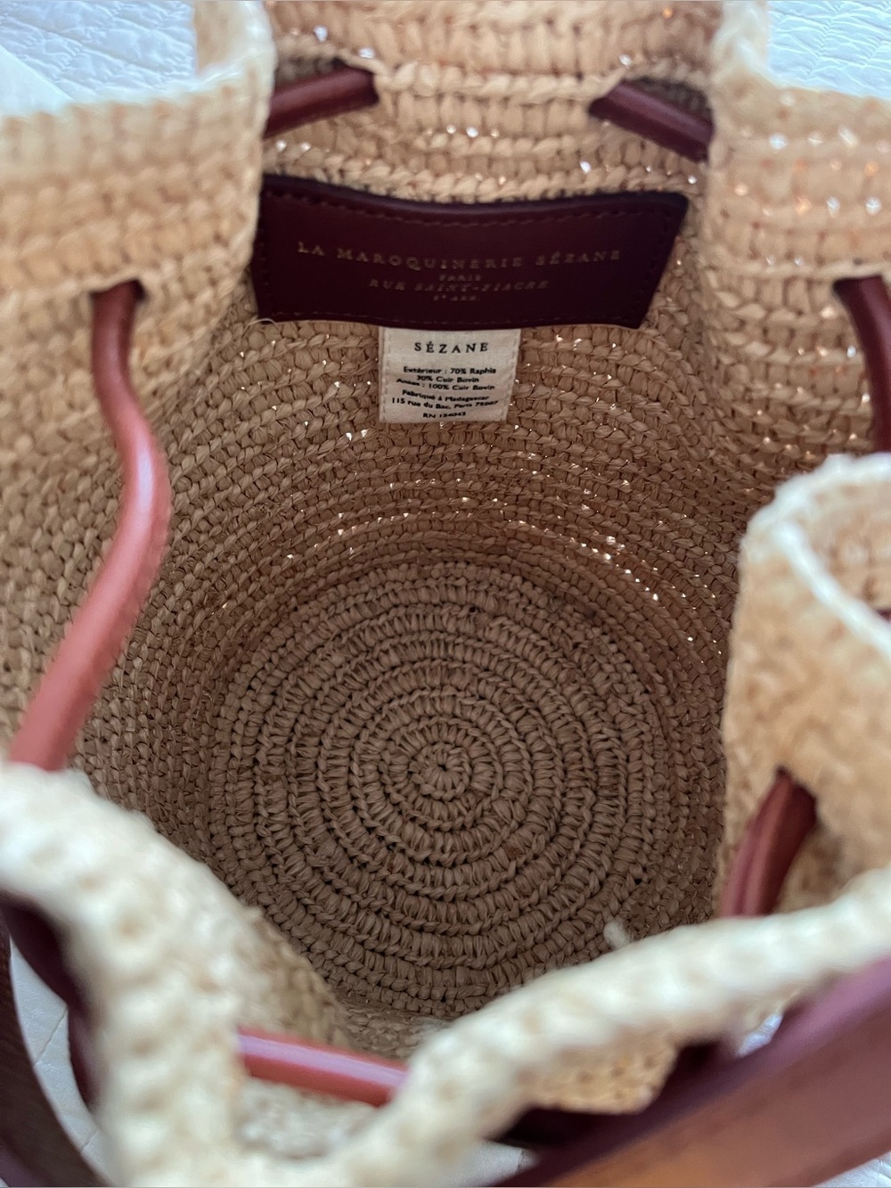 Sezane Farrow Raffia Bag - Picture 7 of 11